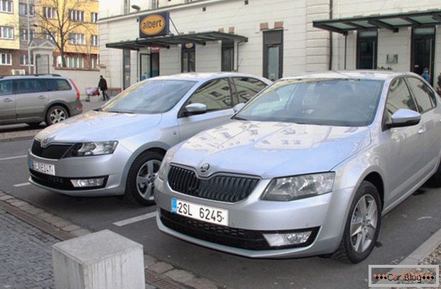 Skoda Octavia și Rapid - ambele mașini au câștigat încrederea șoferilor ruși