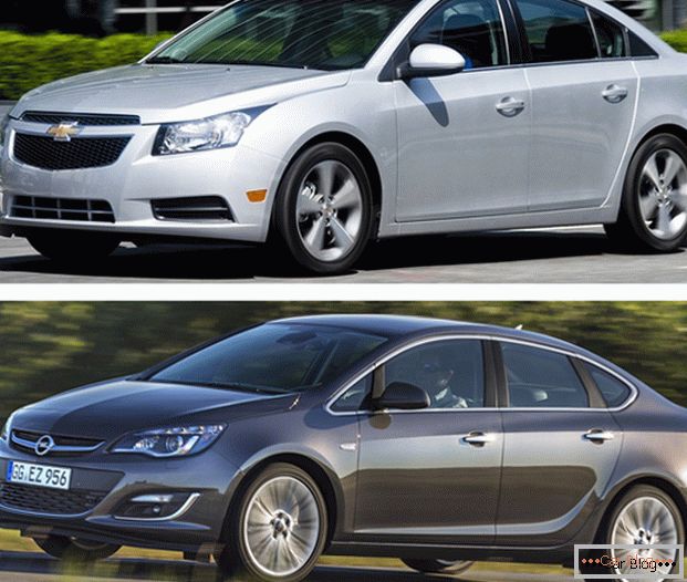 Autovehiculele Chevrolet Cruze sau Opel Astra sunt concurenți de lungă durată pe piața automobilelor