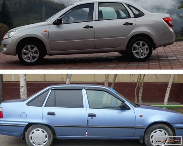 LADA Granta și Daewoo Nexia - mașini cu costuri reduse care sunt populare pe piața rusă