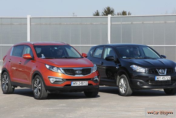 Comparația a doi concurenți în piața de vânzări: Kia Sportage și Nissan Qashqai