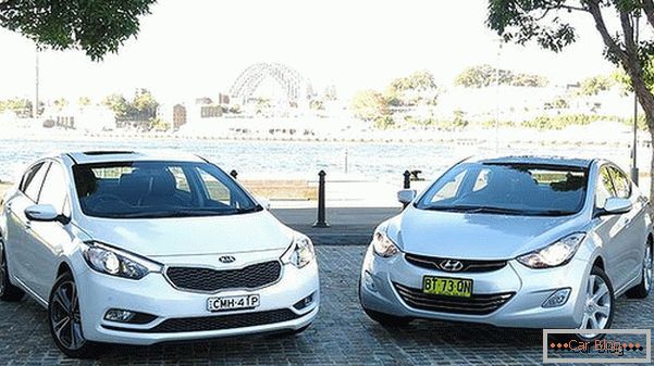 În exterior, mașinile Hyundai Allantra și KIA Cerato sunt similare, dar sunt similare în parametrii dinamici?
