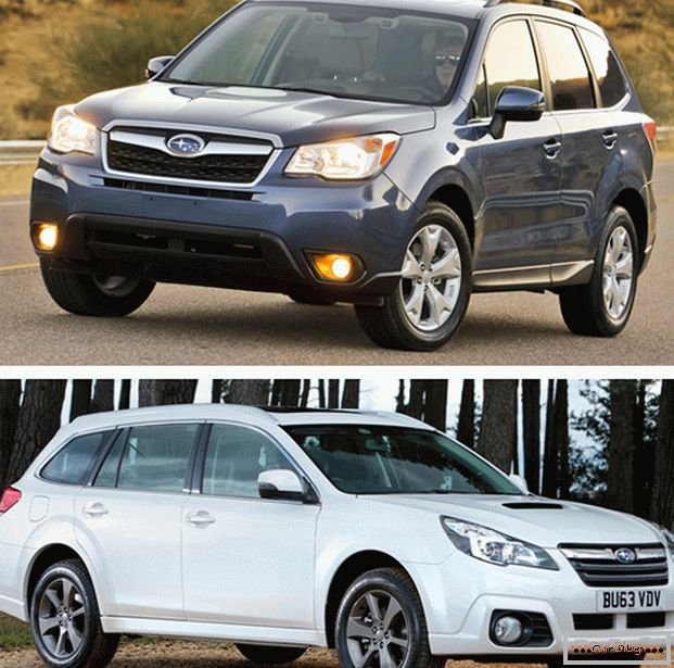 Subaru Outback и Subaru Forester - японский vagon против японского SUVа