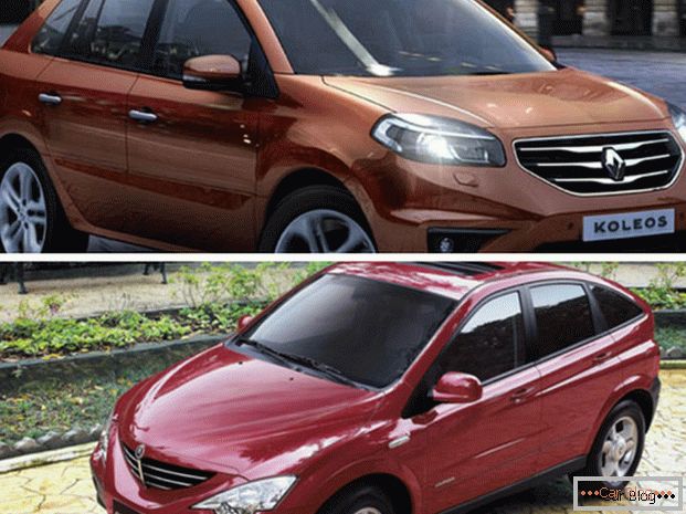 Compara autoturismele Renault Koleos și SsangYong Actyon