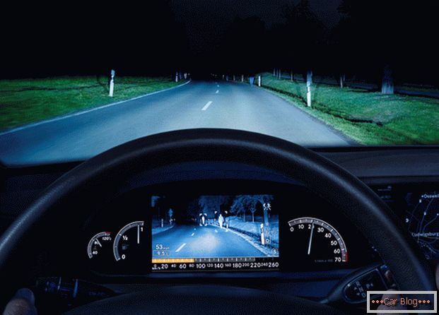 Dispozitiv de vizibilitate la noapte pentru șoferi