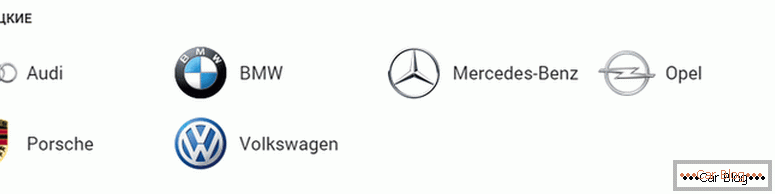 ce mărci germane de automobile arata ca cu insigne și nume